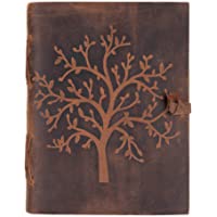 Moonster Cuaderno de Cuero Árbol de la Vida – Diario de Escritura Hecho a Mano – Bloc de Notas para Hombre y Mujer…